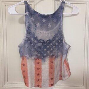 Bershka US flag Top